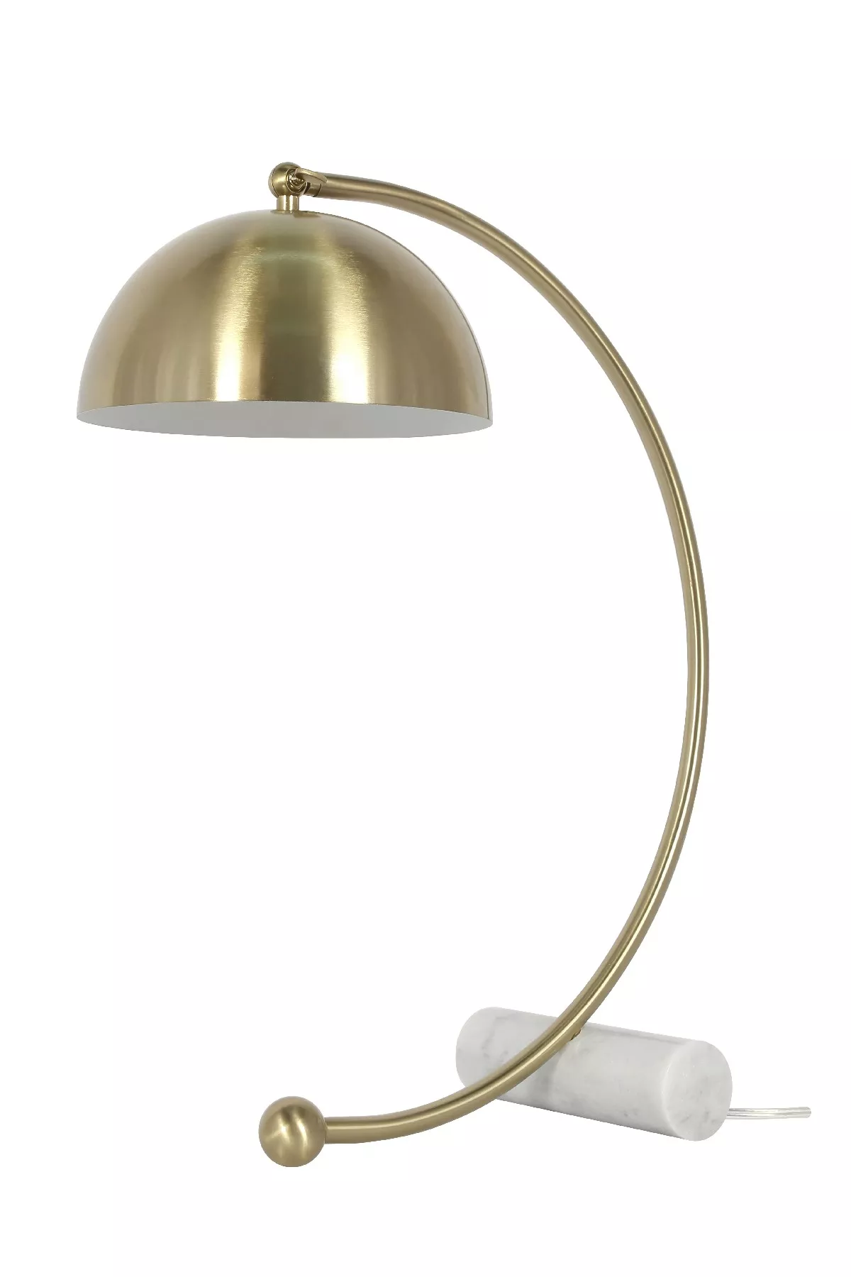 Lámpara Arco Cúpula Base Mármol